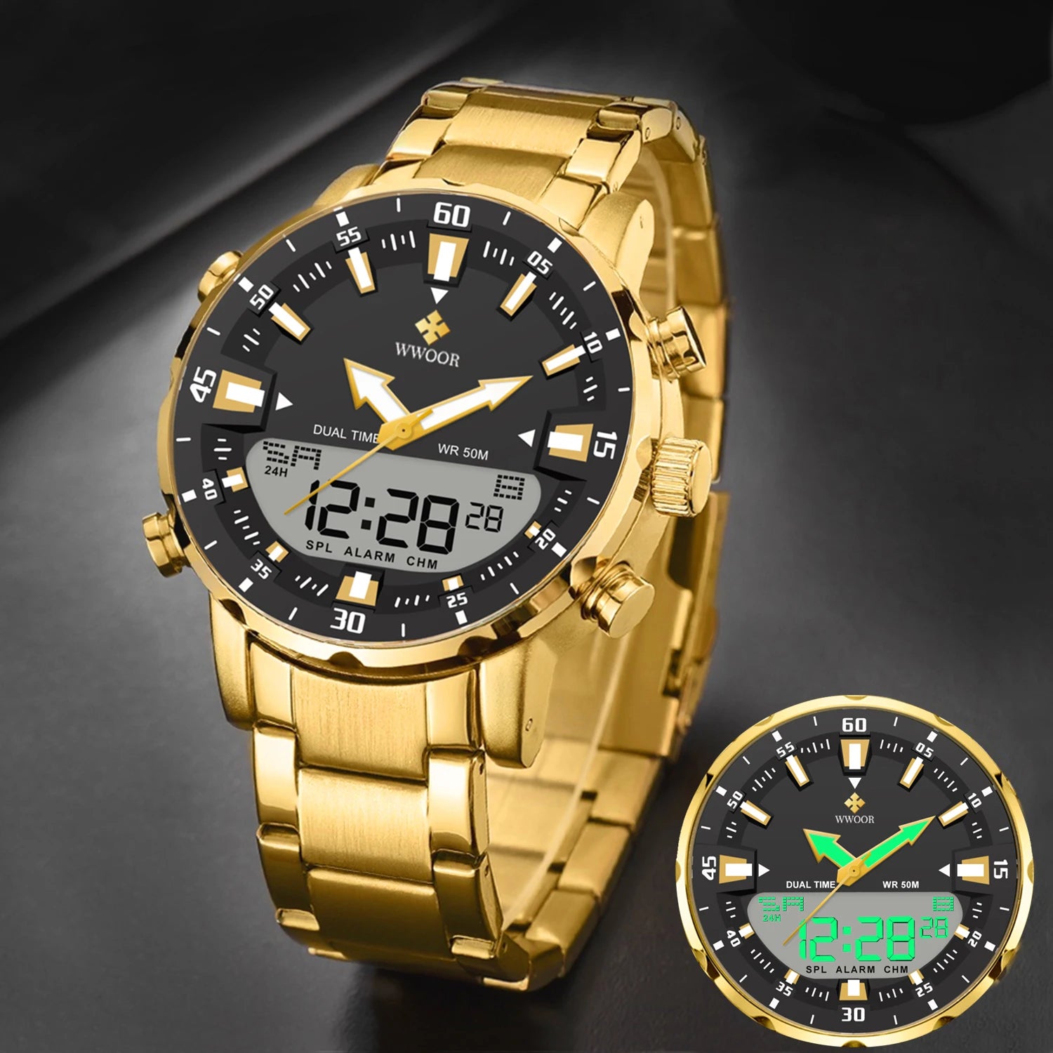 WWOOR Military Digital Watch